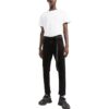 Off-White Men’ s SS22 Solid Color High Waist Straight-Leg Casual Pants/Trousers Black