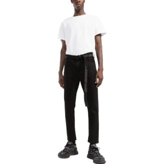 Off-White Men’ s SS22 Solid Color High Waist Straight-Leg Casual Pants/Trousers Black Off-White Men’ s SS22 Solid Color High Waist Straight-Leg Casual Pants/Trousers Black