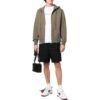 Off-White Men’ s SS22 Solid Color Hooded Zipper Autumn Green