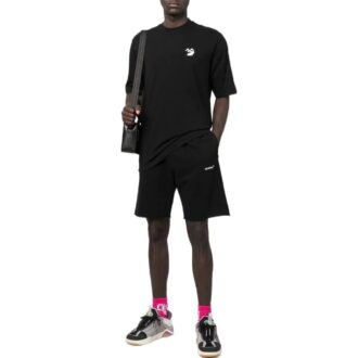Off-White Men’ s SS22 Solid Color Logo Embroidered Short Sleeve Black T-Shirt Off-White Men’ s SS22 Solid Color Logo Embroidered Short Sleeve Black T-Shirt