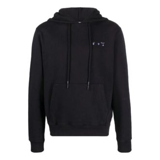 Off-White Men’ s SS22 Solid Color Logo Printing Hooded Long Sleeves Black Off-White Men’ s SS22 Solid Color Logo Printing Hooded Long Sleeves Black