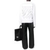 Off-White Men’ s SS22 Solid Color Logo Printing Round Neck Long Sleeves Version White