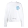 Off-White Men’ s SS22 Solid Color Logo Printing Round Neck Pullover Version White