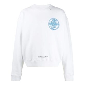 Off-White Men’ s SS22 Solid Color Logo Printing Round Neck Pullover Version White Off-White Men’ s SS22 Solid Color Logo Printing Round Neck Pullover Version White