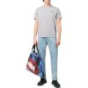 Off-White Men’ s SS22 Solid Color Logo Printing Round Neck Short Sleeve Gray T-Shirt