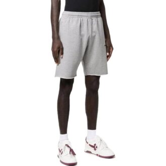 Off-White Men’ s SS22 Solid Color Logo Printing Straight Shorts Version Gray Off-White Men’ s SS22 Solid Color Logo Printing Straight Shorts Version Gray