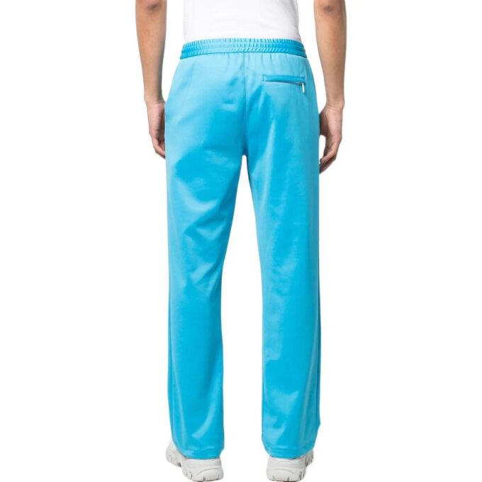 Off-White Men’ s SS22 Solid Color Logo Printing Straight Sports Pants/Trousers/Joggers Autumn Slim Fit Blue