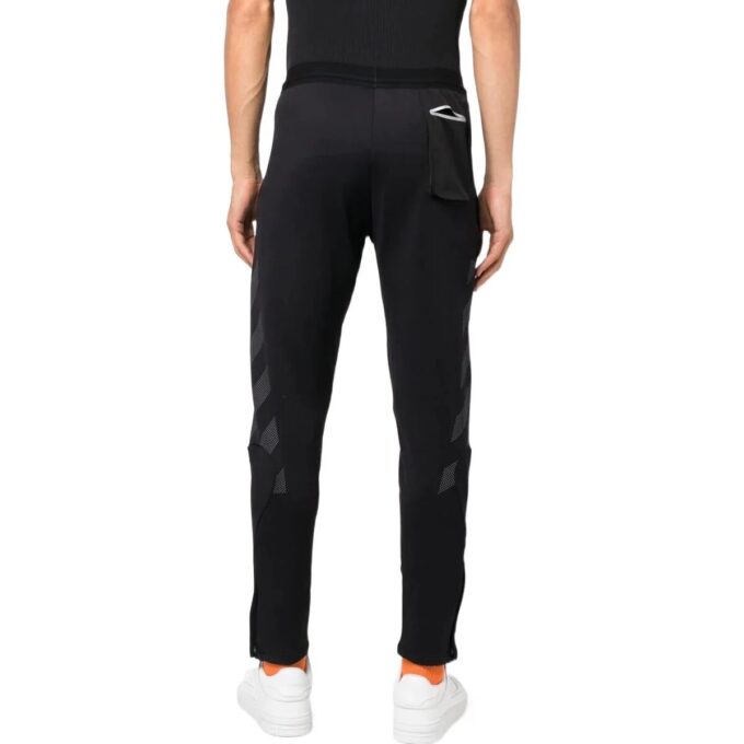 Off-White Men’ s SS22 Solid Color Logo Printing Straight Sports Pants/Trousers/Joggers Black