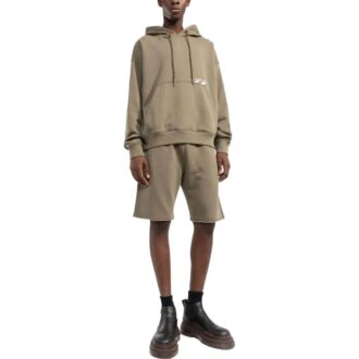 Off-White Men’ s SS22 Solid Color Logo Printing Stripe Hooded Long Sleeves Version Brown Off-White Men’ s SS22 Solid Color Logo Printing Stripe Hooded Long Sleeves Version Brown