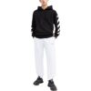 Off-White Men’ s SS22 Solid Color Logo Printing Stripe Sports Pants/Trousers/Joggers Version White