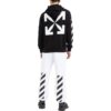 Off-White Men’ s SS22 Solid Color Logo Printing Stripe Sports Pants/Trousers/Joggers Version White
