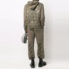 Off-White Men’ s SS22 Solid Color Loose Casual Long Pants/Trousers Green