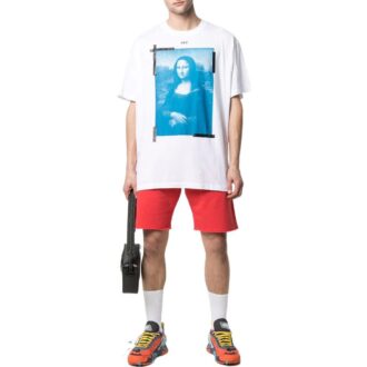 Off-White Men’ s SS22 Solid Color Round Neck Short Sleeve Version White T-Shirt Off-White Men’ s SS22 Solid Color Round Neck Short Sleeve Version White T-Shirt