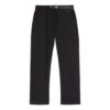 Off-White Men’ s SS22 Solid Color Straight-Leg Casual Pants/Trousers Black