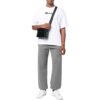 Off-White Men’ s SS22 Solid Color Stripe Drawstring Sports Pants/Trousers/Joggers Loose Fit Gray