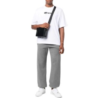 Off-White Men’ s SS22 Solid Color Stripe Drawstring Sports Pants/Trousers/Joggers Loose Fit Gray Off-White Men’ s SS22 Solid Color Stripe Drawstring Sports Pants/Trousers/Joggers Loose Fit Gray