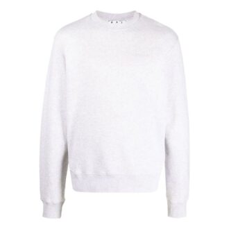 Off-White Men’ s SS22 Solid Color Stripe Printing Round Neck Long Sleeves Version White Off-White Men’ s SS22 Solid Color Stripe Printing Round Neck Long Sleeves Version White