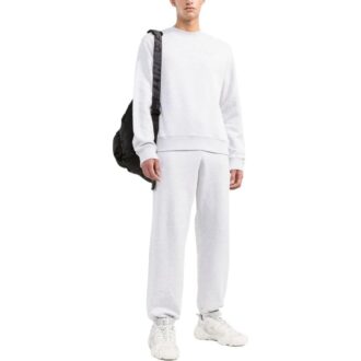 Off-White Men’ s SS22 Solid Color Stripe Printing Round Neck Long Sleeves Version White Off-White Men’ s SS22 Solid Color Stripe Printing Round Neck Long Sleeves Version White