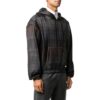 Off-White Men’ s SS22 Stripe Hooded Long Sleeves Version Black