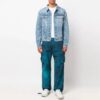Off-White Men’ s SS22 Tie Dye Cargo Casual Long Pants/Trousers Blue