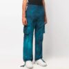 Off-White Men’ s SS22 Tie Dye Cargo Casual Long Pants/Trousers Blue