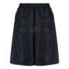 Off-White Men’ s SS22 Twill Printing Elastic Waistband Straight Shorts Ordinary Version Black