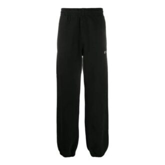 Off-White Men’ s Straight Black Sports Pants/Trousers/Joggers Off-White Men’ s Straight Black Sports Pants/Trousers/Joggers