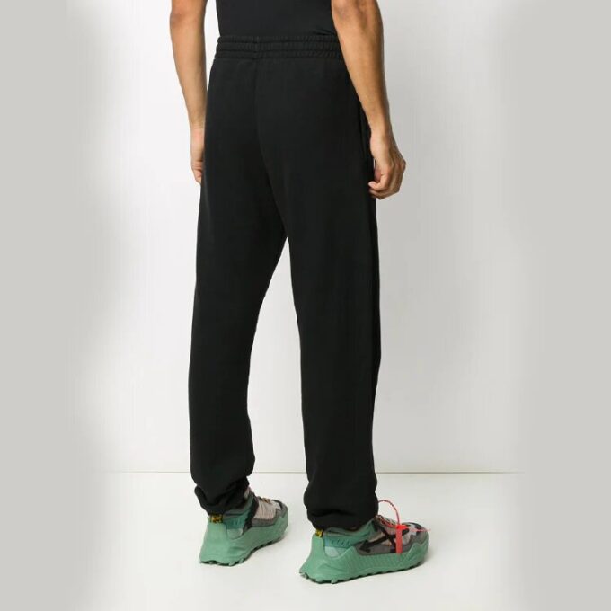 Off-White Men’ s Straight Black Sports Pants/Trousers/Joggers