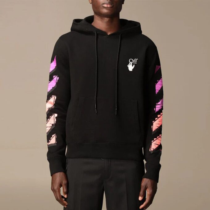 Off-White Men’ s Stripe Drawstring Black