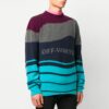 Off-White Men’ s Stripe Knit Colorblock
