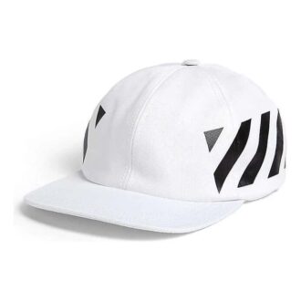 Off-White Men’ s Stripe White Baseball Cap Off-White Men’ s Stripe White Baseball Cap