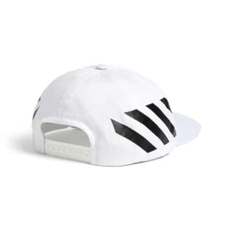 Off-White Men’ s Stripe White Baseball Cap Off-White Men’ s Stripe White Baseball Cap