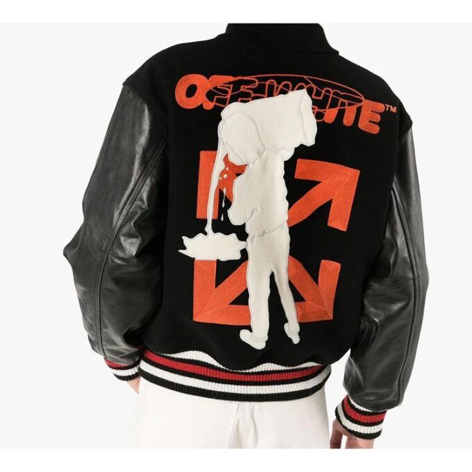 Off-White Men’ s Subject Printing Jacket Black