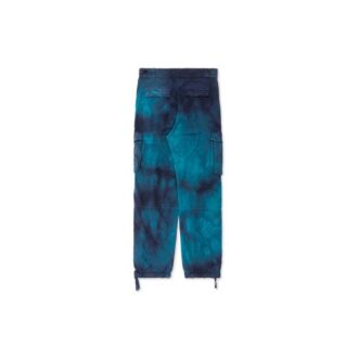 Off-White Men’ s Tie Dye Cargo Pocket Casual Long Pants/Trousers Blue Off-White Men’ s Tie Dye Cargo Pocket Casual Long Pants/Trousers Blue