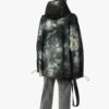 Off-White Men’ s Tie Dye Crystal Pullover Hooded Jacket Loose Fit Black