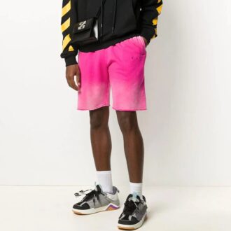 Off-White Men’ s Tie Dye Shorts Pink
