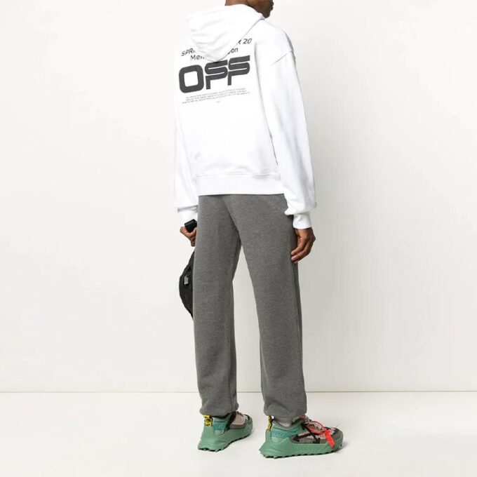 Off-White Men’ s Wavy Logo Slogan Printing