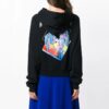 Off-White Microenvironment Crop Hoody Black