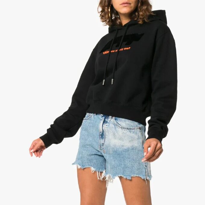 Off-White Modern Obstacles Loose Cotton Black
