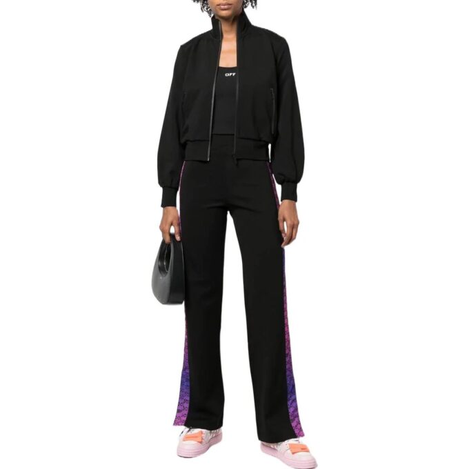 Off-White Monogram-Band Track Jacket “Black”