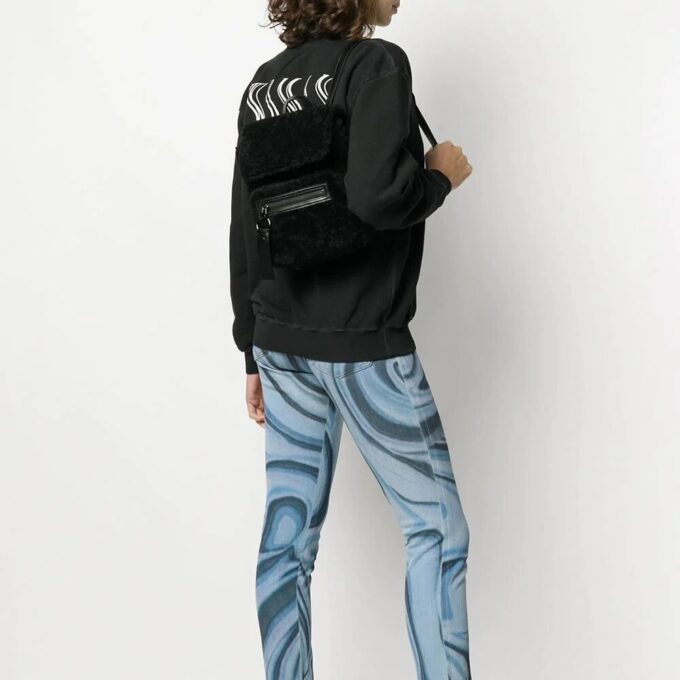 Off-White Montone Binder Backpack Black