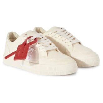 Off-White New Low Vulcanized Canvas Sneakers “Beige”