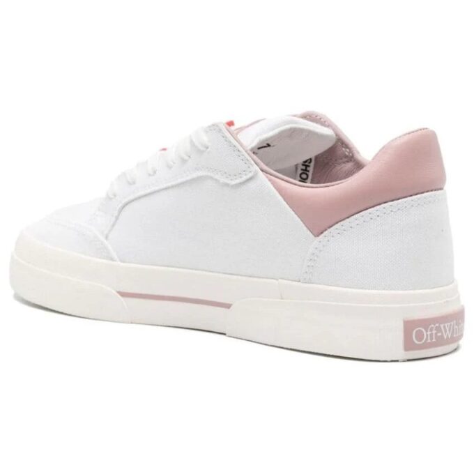 Off-White New Low Vulcanized Canvas Sneakers “White Light Pink”