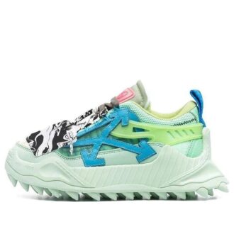 Off-White Odsy-1000 Low-Top Sneakers “Green Blue”