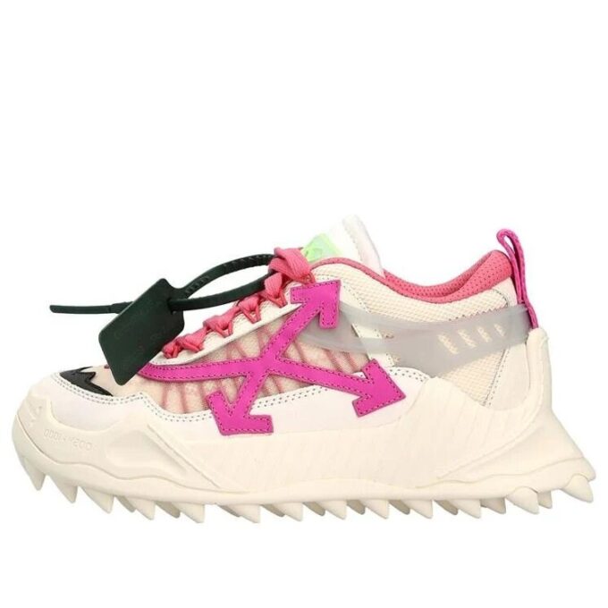 Off-White Odsy-1000 Low-Top Sneakers “White Pink”