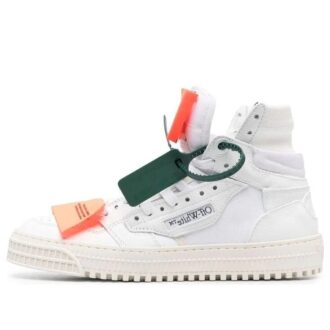 Off-White Off Court 3.0 Leather Canvas Sneaker “White Orange”