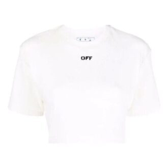 Off-White Off-stamp Cropped T-shirt “White” Off-White Off-stamp Cropped T-shirt “White”