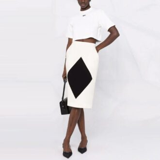Off-White Off-stamp Cropped T-shirt “White” Off-White Off-stamp Cropped T-shirt “White”