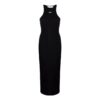 Off-White Off-Stamp Ribbed Dress “Black”