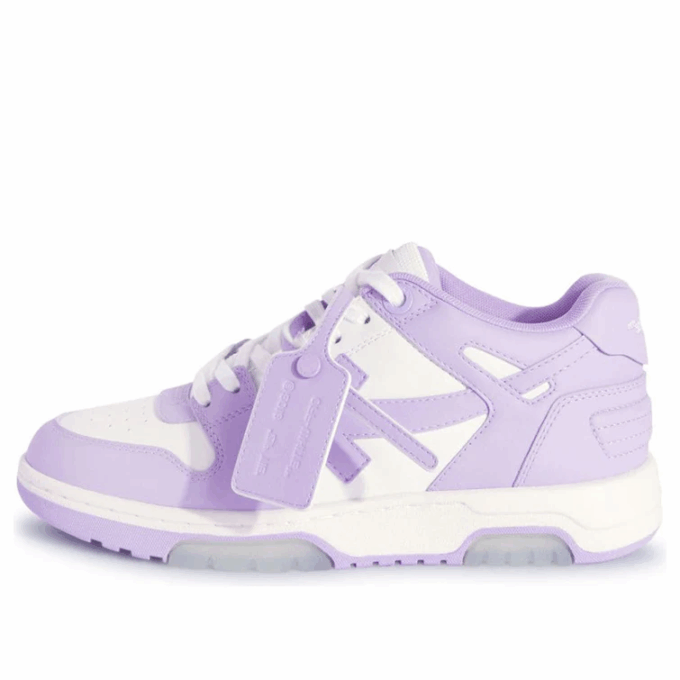Off-White Out Of Office Calf Leather Sneaker “Purple White”